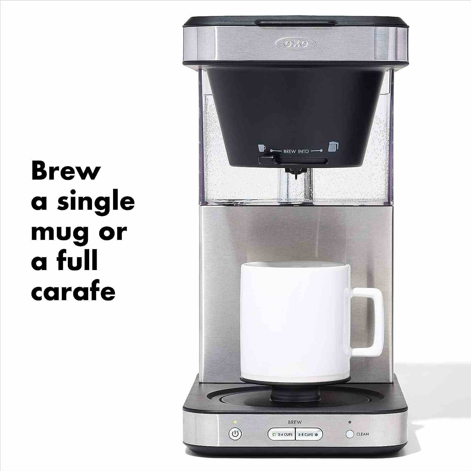 OXO Brew 8 Cup Coffee Maker stainless steel with thermal carafe and precision brewing features