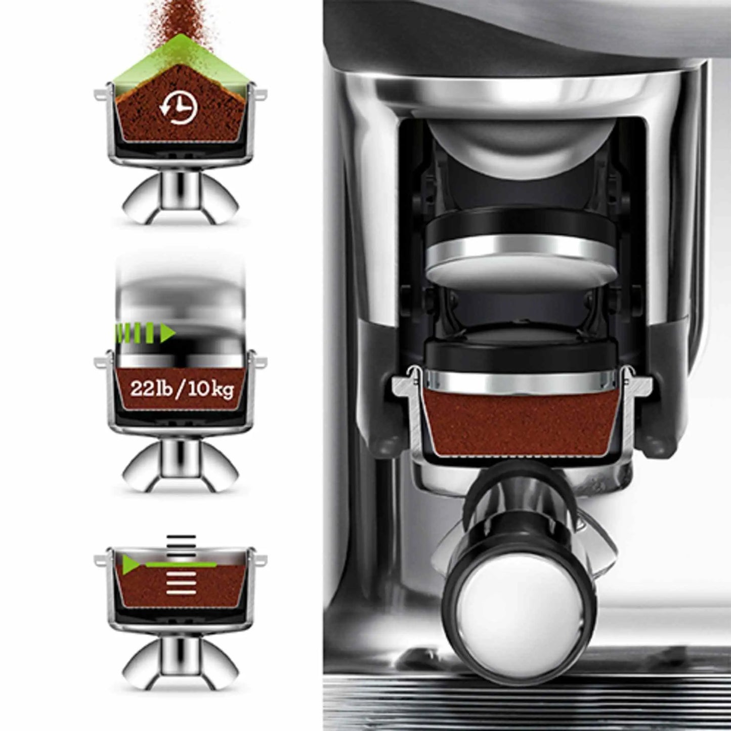 Breville Barista Touch Impress espresso machine with grinder and touchscreen display