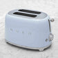SMEG 2 Slice Toaster with retro 1950s design and six browning levels in various colors