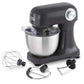 Dash Tilt Head 3.5qt cream stand mixer with 12 speeds and 3 attachments including paddle, dough hook, and whisk