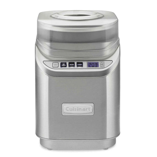 Cuisinart Electric Ice Cream Maker Machine ICE-70 stainless steel with digital timer and mixing paddle