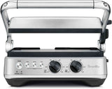 Breville BGR700BSS electric grill with reversible ceramic plates and one-touch presets for panini, burger, and sear cooking