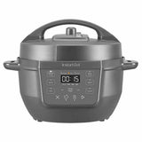 Instant Pot 4qt Rio Mini electric pressure cooker with 7 cooking functions and compact truffle finish design