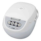 TIGER JBV-A10U 5.5-cup rice cooker with tacook syncro-cooking function and food steamer basket