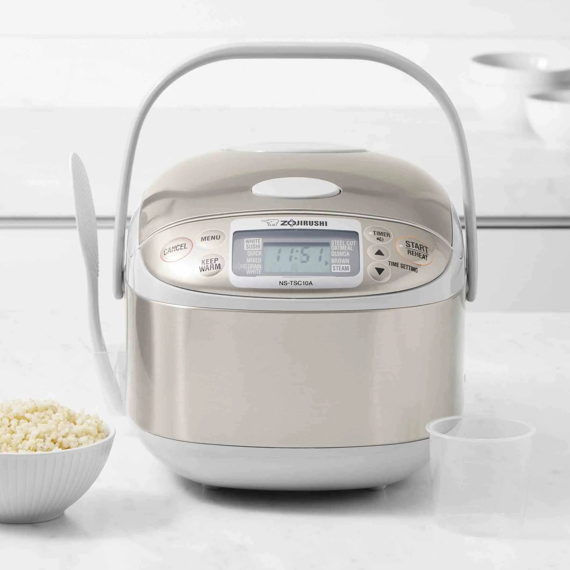 Zojirushi NS-TSC10 Micom rice cooker with fuzzy logic and steaming basket
