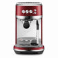 Breville Bambino Plus espresso machine in brushed stainless steel with compact design and automatic microfoam frothing.