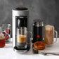Nespresso VertuoPlus Deluxe coffee maker with Aeroccino milk frother brewing espresso and coffee