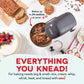 Dash Tilt Head 3.5QT 12-speed stand mixer with stainless steel bowl and three attachments in cream color