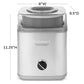 Cuisinart Stainless-Steel Ice Cream Maker with 2-Qt double-insulated freezer bowl and heavy-duty motor
