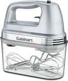 Cuisinart HM-90BCS Power Advantage Plus 9-speed handheld mixer in brushed chrome with storage case and attachments