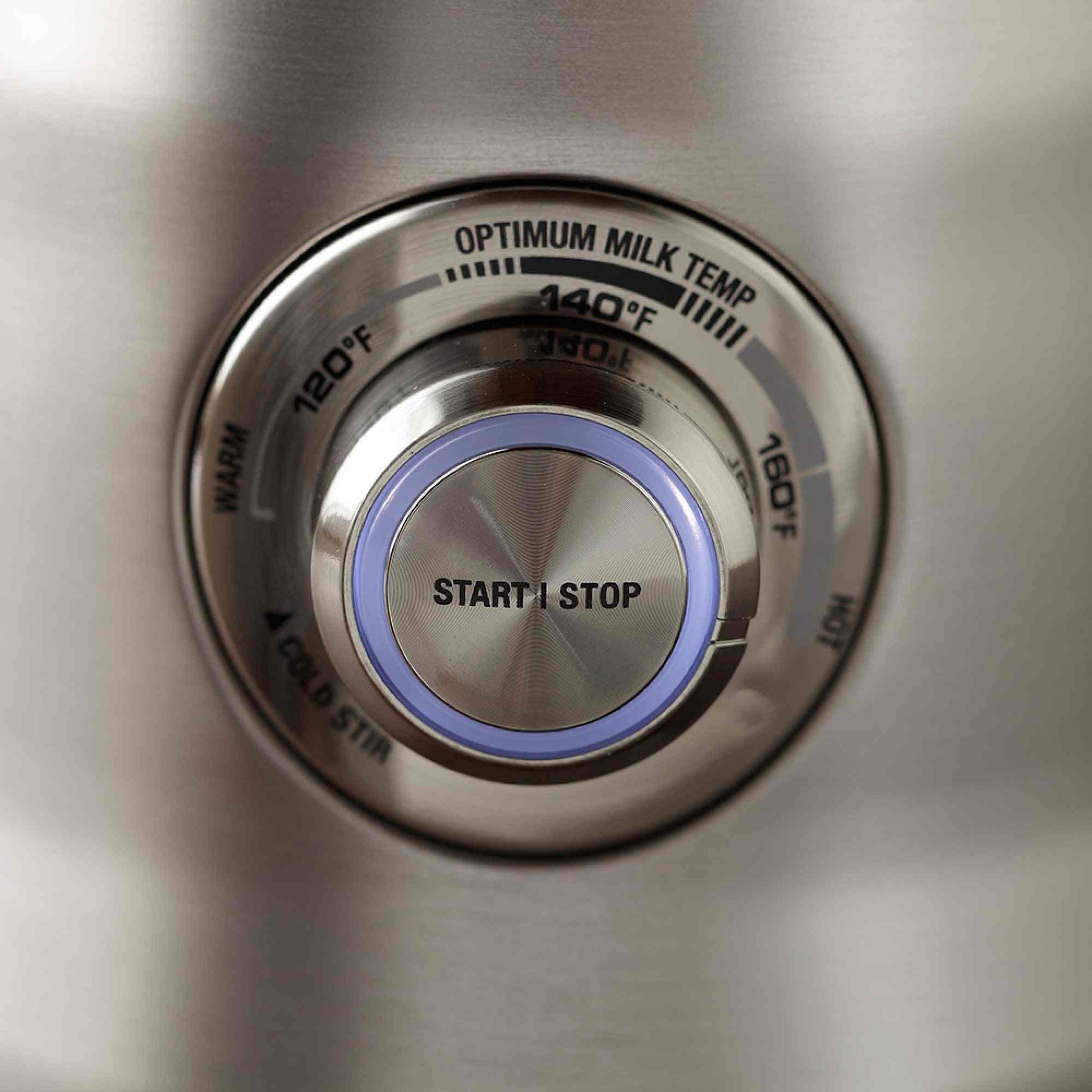 Breville BMF600XL Milk Cafe Electric Frother with stainless steel design and automatic temperature control