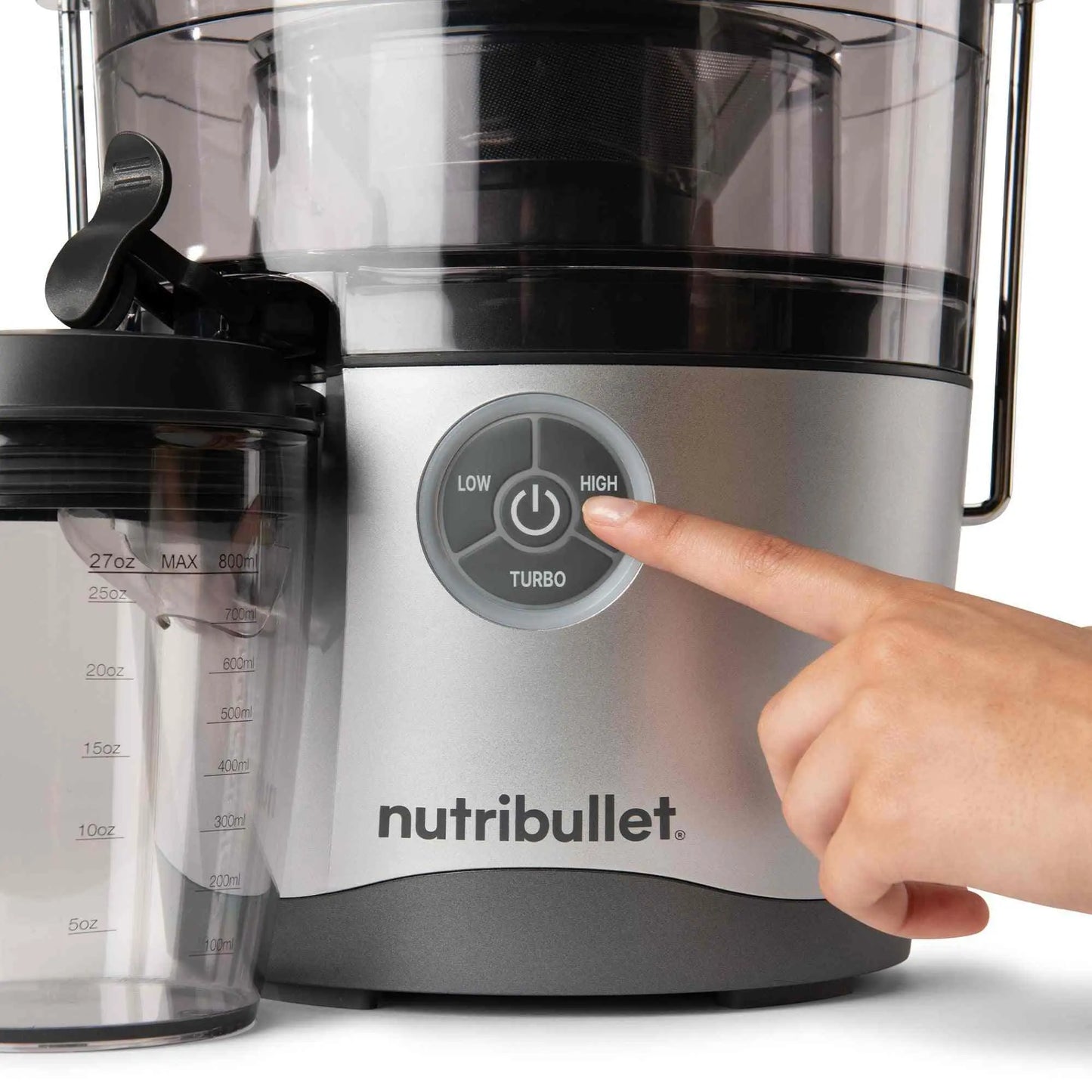 NutriBullet Juicer Pro Centrifugal Juicer Machine NBJ50200 with 1000W motor and 3-speed settings