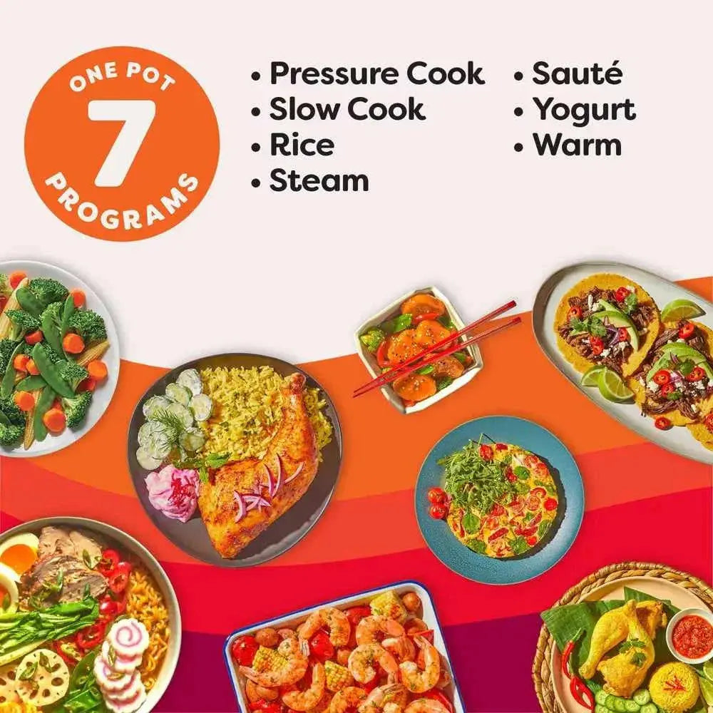 Instant Pot 4qt Rio Mini compact electric pressure cooker with 7 functions and Truffle finish