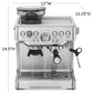 Breville Barista Express stainless steel espresso machine with integrated grinder and steam wand