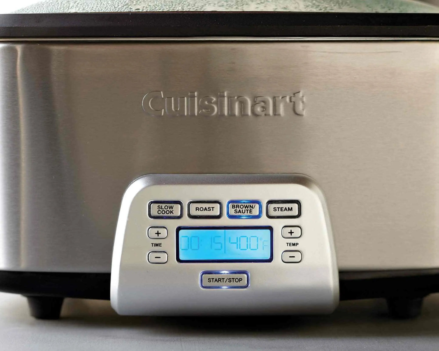 Cuisinart MSC-800 7-quart stainless steel multicooker with programmable slow cook, roast, sauté, and steam functions