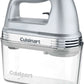 Cuisinart HM-90BCS Power Advantage Plus 9-speed handheld mixer in brushed chrome with storage case and attachments
