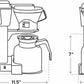 Technivorm Moccamaster KBT manual drip stop coffee maker with thermal carafe and copper heating element