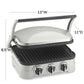 Cuisinart Panini Press stainless steel 5-in-1 griddler with removable nonstick plates and adjustable temperature controls